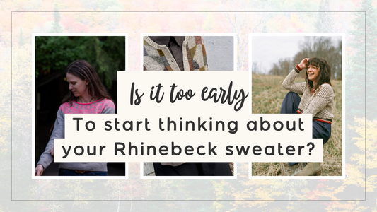 Is it too early to start thinking about your Rhinebeck Sweater? 9 knit patters to show off your stash this October