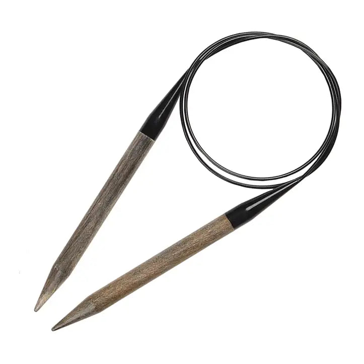 32" Driftwood Circular Knitting Needles