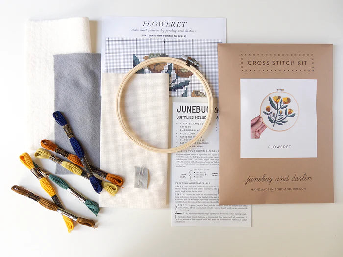 Floweret Cross Stitch Kit