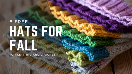 8 Free Hats for Fall for Knitting and Crouchet
