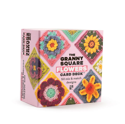 The Granny Square Flowers Card Deck: 50 Mix and Match Designs