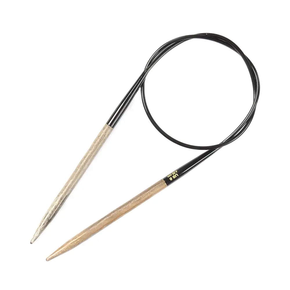 16" Driftwood Circular Knitting Needles