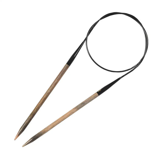24" Driftwood Circular Knitting Needles