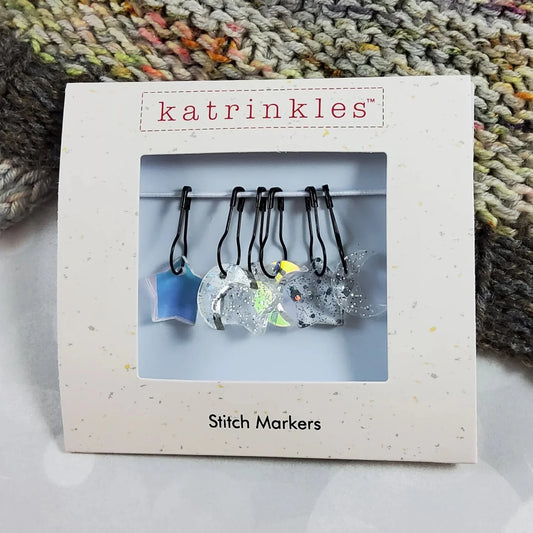 Stars and Moons Stitch Markers