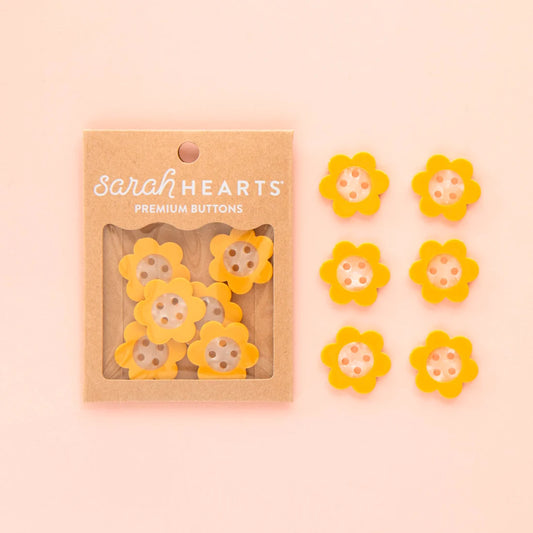Yellow Daisy Buttons