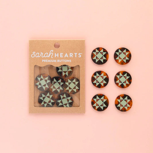 Quilt Star Buttons