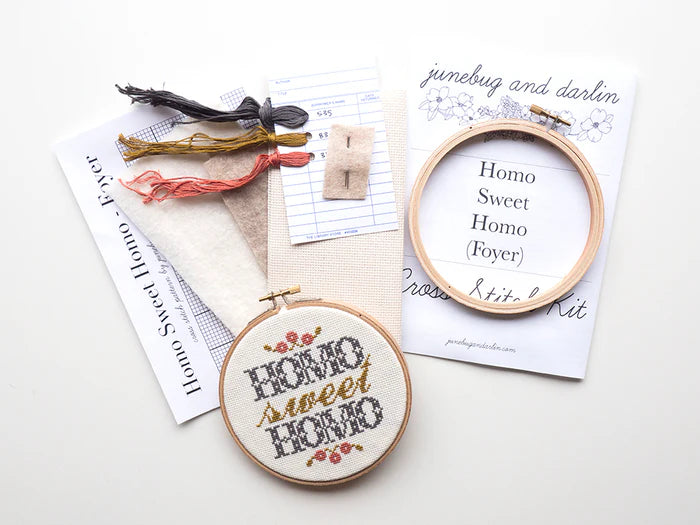 Homo Sweet Homo Cross Stitch Kit