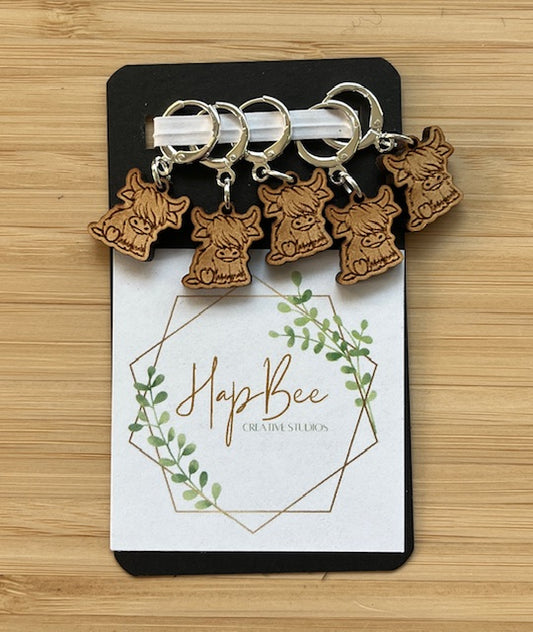 Shaggy Coos Stitch Markers
