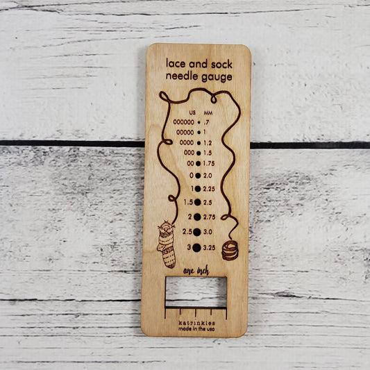 Lace & Sock Needle Gauge