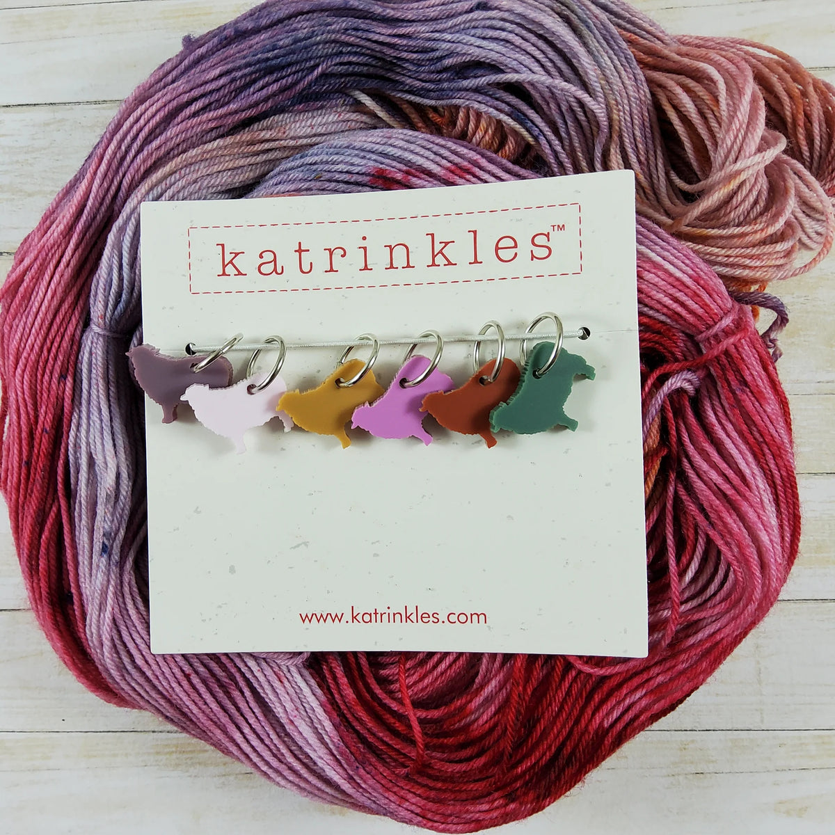 Mother Flocking Sheep Stitch Markers
