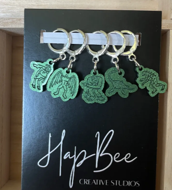 Creepy Cyptids Stitch Markers