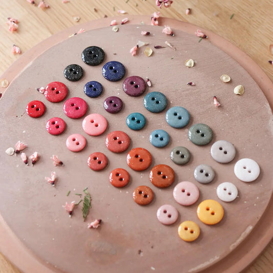 Two-Hole Glitter Buttons