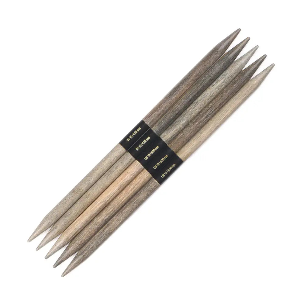 6" Driftwood Double Pointed Needles