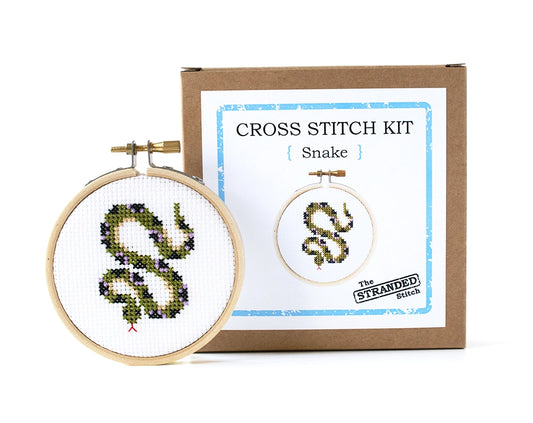 Snake DIY Mini Cross Stitch Kit