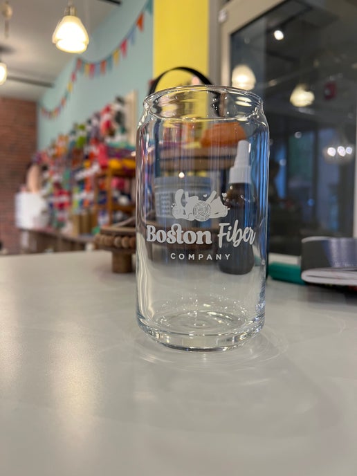 Boston Fiber Company Beer Can Glass
