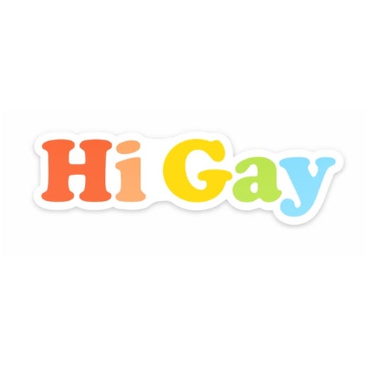 Hi Gay Sticker