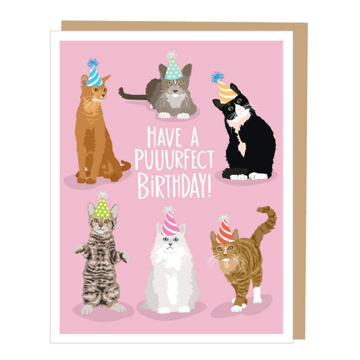 Puurfect Cats Birthday Card