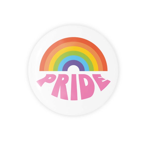 Pride Rainbow Round Button