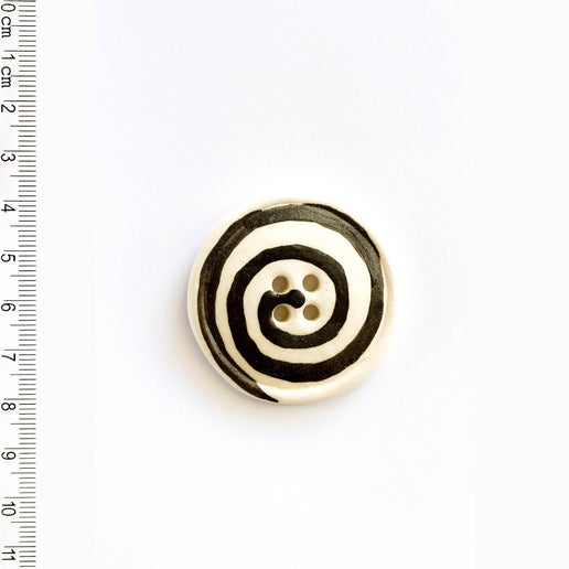 Black and White Spiral Buttons