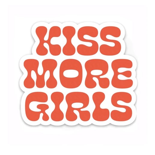 Kiss More Girls Sticker