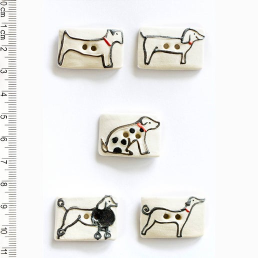 Mixed Dog Buttons