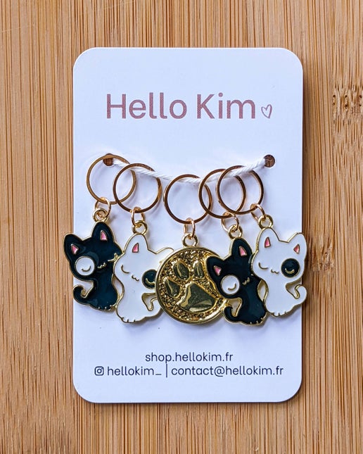 Happy Cats Stitch Markers