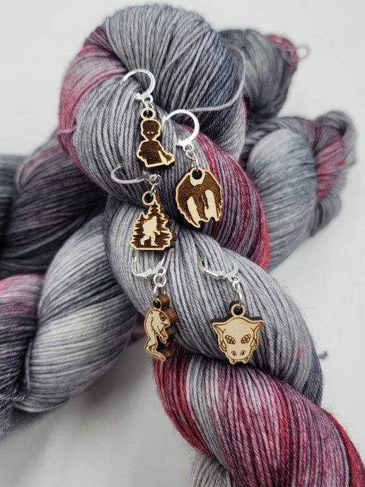 Cryptid Stitch Markers