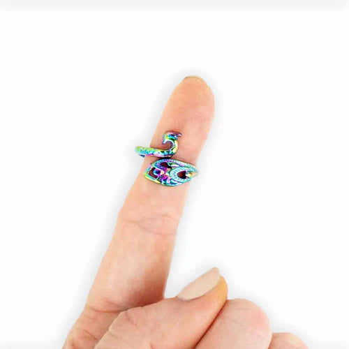 Rainbow Peacock Tension Ring