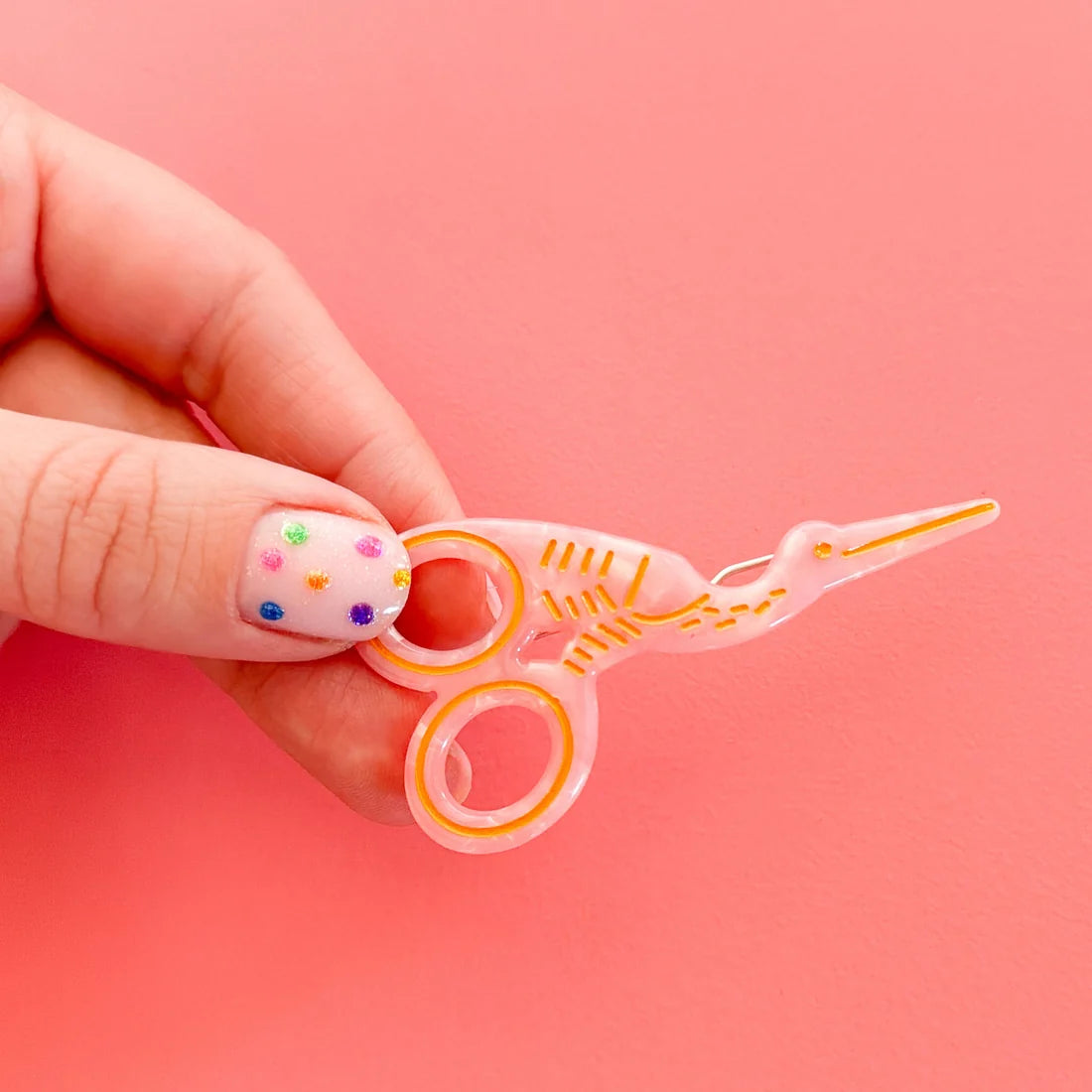 Stork Scissor Hair Clip
